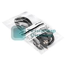 Кабель питания ExeGate Special PC-1S (Евровилка Schuko->C13, 3*1.0мм2, CCA, черный, 1 м)