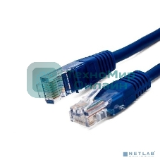 Кабель патч-корд, Filum FL-U5-0.5M-BL U/UTP 5e cat. 0.5м,  26AWG(7x0.16 мм), омедненный алюминий (CCA), PVC, синий