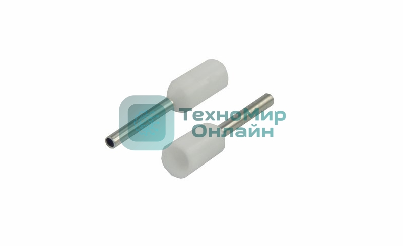 Наконечник штыревой втулочный изолированный Rexant F-8 мм 0.5 мм² (НШВи 0.5-8) белый