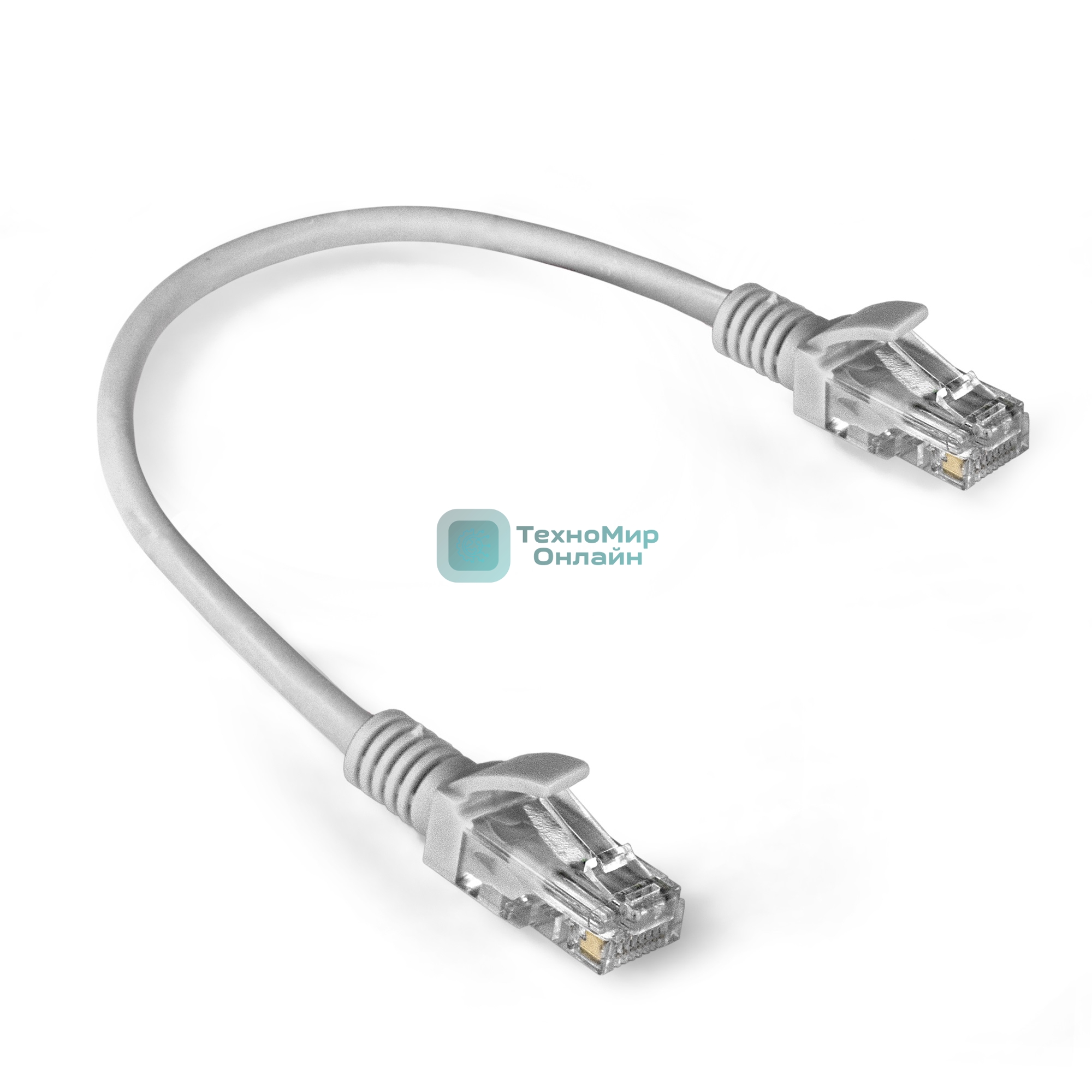 Патч-корд ExeGate EX286375RUS UTP-RJ45-RJ45-5e-0,3M-LSZH-GY, UTP, cat.5e, LSZH, 0.3м, серый