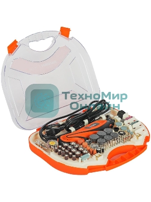 Прямошлифовальная машина (гравер) PATRIOT EE 111 с гибким валом, 140Вт, 210 насадок в комплекте, кейс