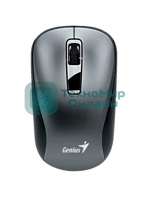 Мышь беспроводная Genius NX-7010 серый, 1200 dpi, радиоканал, USB, кнопки - 3