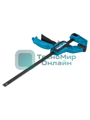 Струбцина Gross 20702 реечная быстрозаж. пистолет. пошаг.механизм пл. корпус 300мм