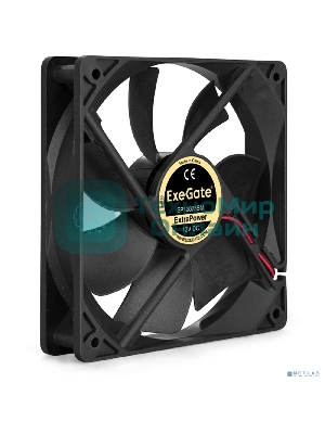 Вентилятор для корпуса ExeGate ExtraPower EP12025SM черный, 120 мм, 1800 об/мин, 28 дБ, 2 pin