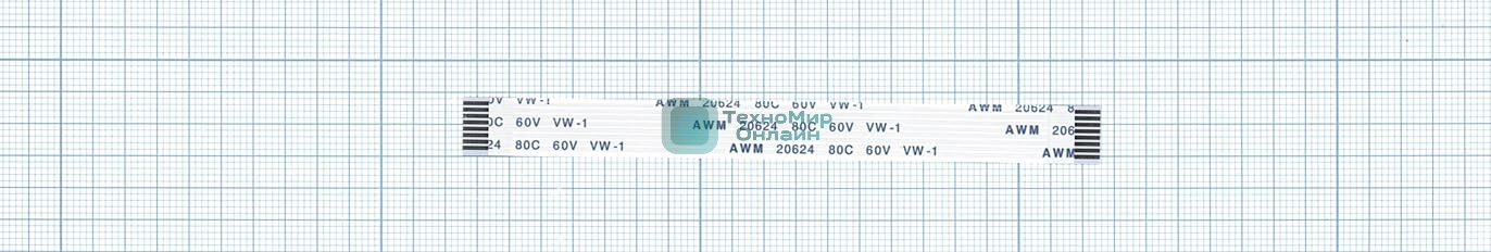Шлейф универсальный 8pin, шаг 1мм, длина 10 см