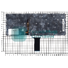 Клавиатура для ноутбука Lenovo Ideapad 100S-14IBR черная с подсветкой