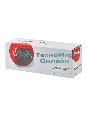 Картридж Sakura 069Y ECO (5091C002) для Canon I-Sensys LBP673Cdw/MF750C/MF725, желтый, 1900к. ECO (чип без счетчика копий)