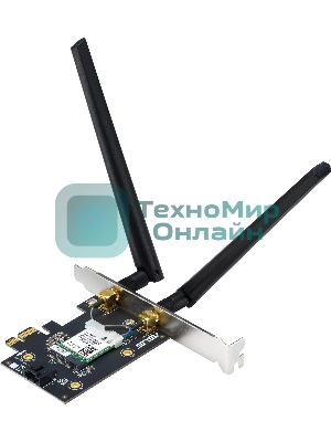 Сетевой адаптер Wi-Fi + Bluetooth Asus PCE-BE6500 BE6500 PCI Express 2ант.