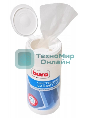 Салфетки Buro BU-Tpsm для экранов плазменных телевизоров туба 75шт влажных