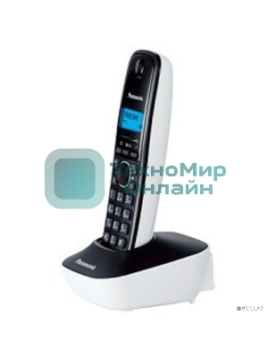 Телефон беспроводной (DECT) Panasonic KX-TG1611RUW (белый) АОН, Caller ID,12 мелодий звонка,подсветка дисплея,поиск трубки