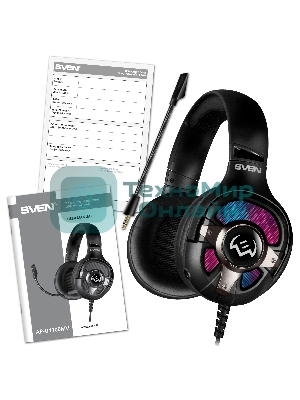 Наушники с микрофоном SVEN AP-U1100MV черный 2.2м мониторные оголовье