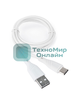 Кабель USB2.0 Cablexpert CCB-USB2-AMCMO1-1MW, AM/Type-C, издание Classic 0.1, длина 1м, белый, блистер