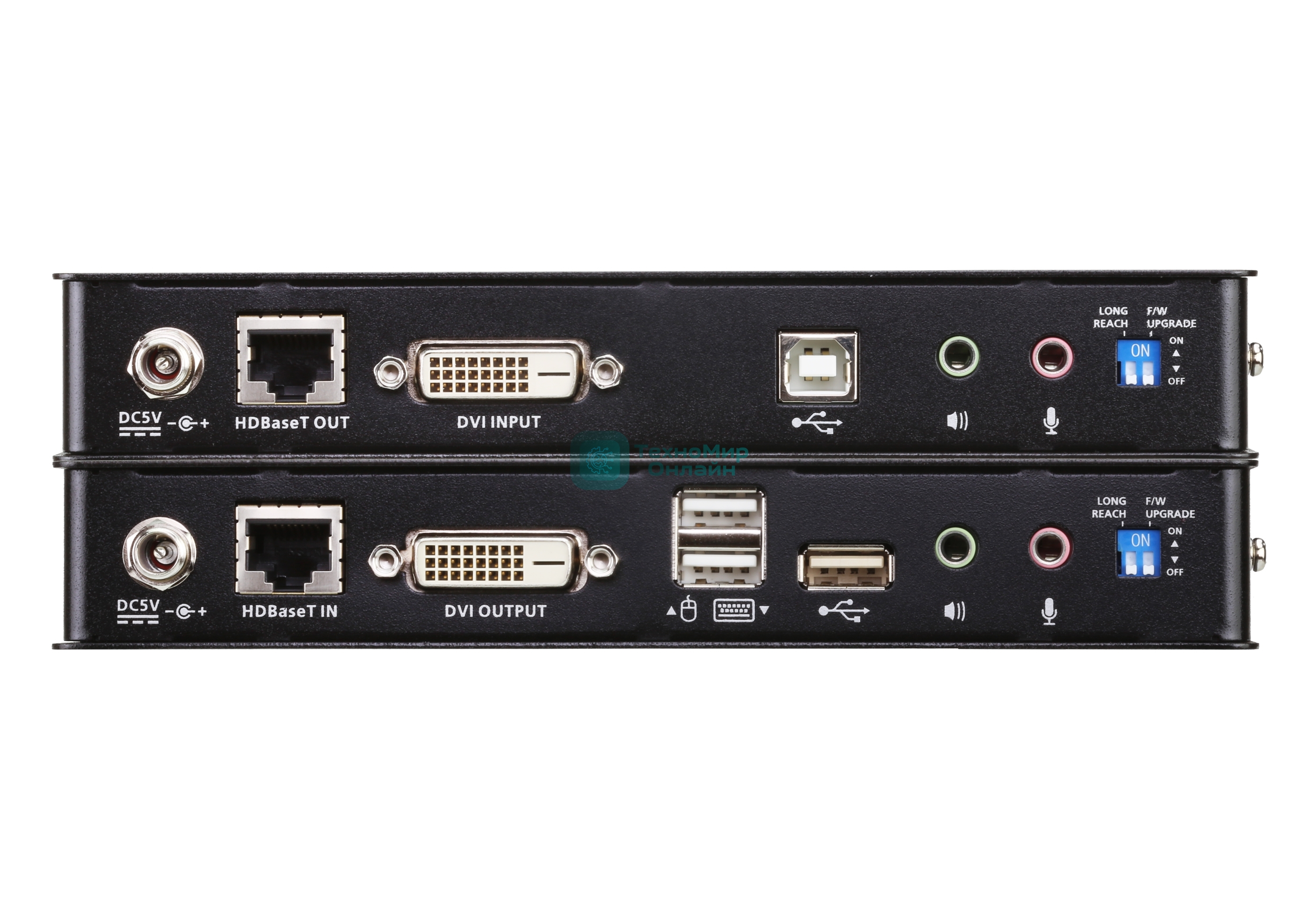 USB, DVI, КВМ-удлинитель HDBaseT 2.0 (1920 x 1200 100 м) DVI HDBase T2.0 KVM Extender
