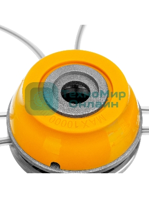 Головка триммерная Denzel универсальная алюминиевый корпус, леска до 4 мм D