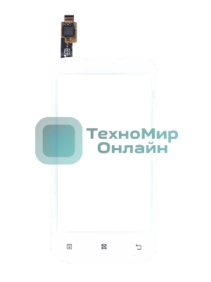 Сенсорное стекло (тачскрин) для Lenovo A376, белое