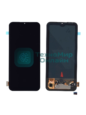 Дисплей для Xiaomi Mi10 Lite в сборе с тачскрином (OLED) черный