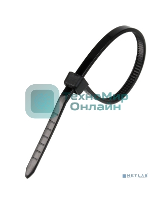 Стяжка нейлоновая Exegate EX253853RUS неоткрывающаяся CV-250B, 250 мм, упак. 100 шт черная