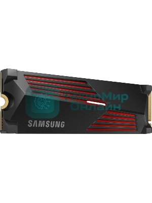 Накопитель SSD Samsung 990 Pro 4Tb, PCIe 4.0 x4, M.2 2280, NVMe, R/W 7450/6900, с радиатором