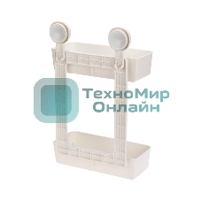 Полка двухъярусная настенная HALSA HLS-F-110W на вакуумной присоске