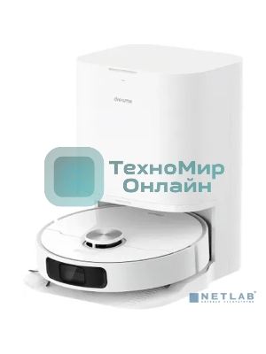 Робот-пылесос Dreame RLL11GC L10 Prime белый, 60 Вт, 5200 мА·ч Li-Ion, уборка сухая/влажная, пылесборник контейнер 0.45 л