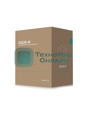Компьютерный корпус Deepcool CG530 4F черный без БП ATX 2x120мм 2x140мм 2xUSB 2.0 1xUSB 3.0 audio bott PSU