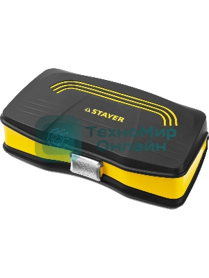 Биты и торцовые головки с трещоткой и воротком 39шт STAYER PROFI 25135-H39