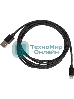 Кабель USB (m)-Lightning (m) 2м черный