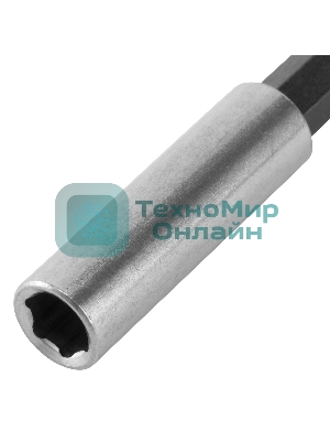 Набор бит Matrix, магнитный адаптер для бит, сталь 45Х, 7 предм., в пласт. закрытом боксе