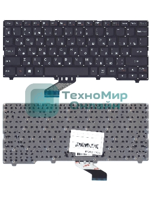 Клавиатура для ноутбука Lenovo Ideapad 110S-11 черная без рамки