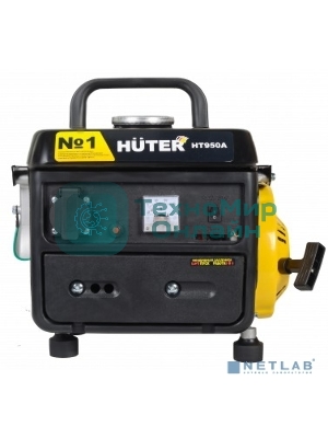 Электрогенератор бензиновый инверторный Huter HT950A, 0.95 кВт, 63 дБ, 16.8 кг
