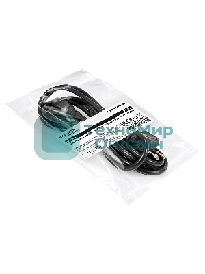 Кабель питания ExeGate Special PC-3S (Евровилка Schuko->C13, 3*1.0мм2, CCA, черный, 3 м)