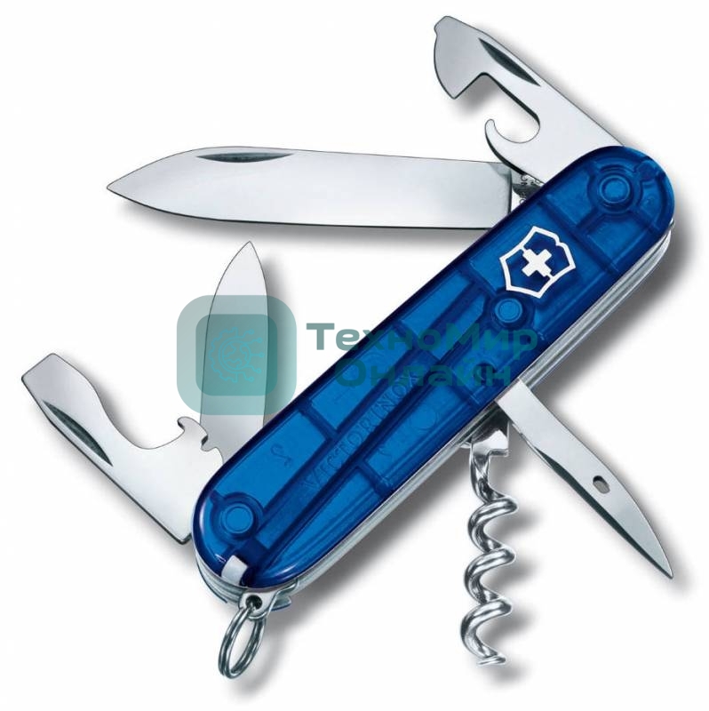 Нож перочинный Victorinox Spartan (1.3603.T2) 91мм 12функций синий полупрозрачный карт.коробка