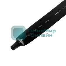 Термоусаживаемая трубка Rexant 15,0/7,5 мм, черная, упаковка 50 шт. по 1 м