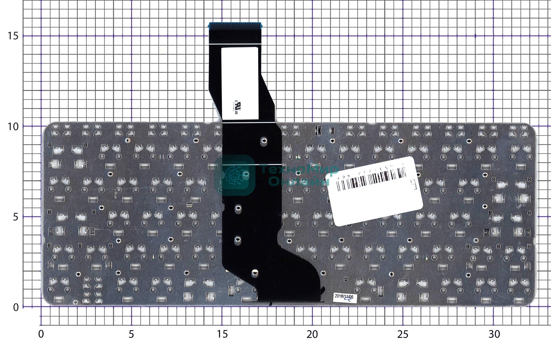 Клавиатура для ноутбука HP Stream 11-ak белая