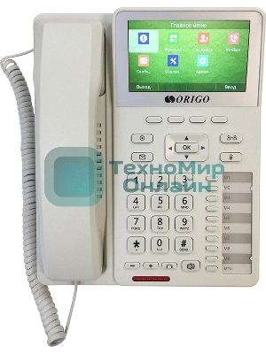 Телефон ORIGO IP-телефон с цветным дисплеем 4.3