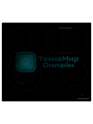 Варочная панель Kuppersberg ECS 624 Варочная панель Kuppersberg, электрическая, High-Tech, 60 см, пауза, таймер, блокировка панели управления, автоматическое отключение, 9 уровней мощности, прямые края, индикация остаточного тепла, сенсорное управление, черный