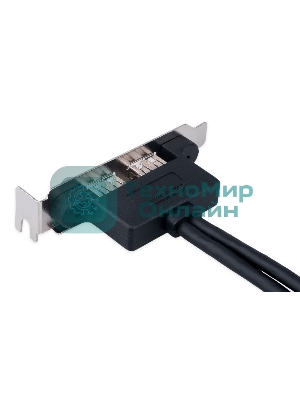 Планка USB 3.0 на заднюю панель низкопрофильная Cablexpert CC-USB3-RECEPTACLE-LP, 2 порта USB