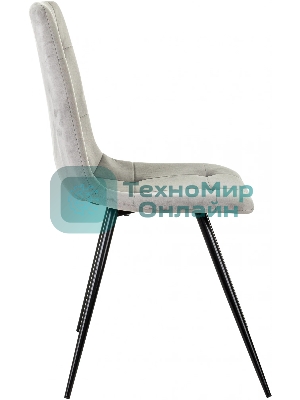 Стул для дома Бюрократ CH-K1_4 комплект 4шт св.серый Holland 09 металл черный на ножках