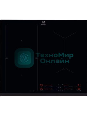 Индукционная варочная панель Electrolux EIS67453, : черный, индивидуальный слайдер для каждой зоны нагрева, 3-хступенчатая индикация остаточного тепла,акустический сигнал (вкл/выкл), Функция 