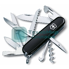 Нож перочинный Victorinox Huntsman (1.3713.3) 91мм 15функций черный карт.коробка