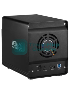 Внешний корпус для HDD AgeStar 3C4B3A1 SATA II алюминий черный LCD 3.5
