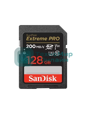 Флеш карта SanDisk Extreme PRO 128Gb SDXC Memory Card 200MB/s