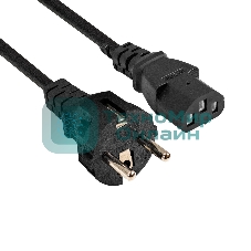Кабель питания ExeGate Special PC-5S (Евровилка Schuko->C13, 3*1.0мм2, CCA, черный, 5 м)