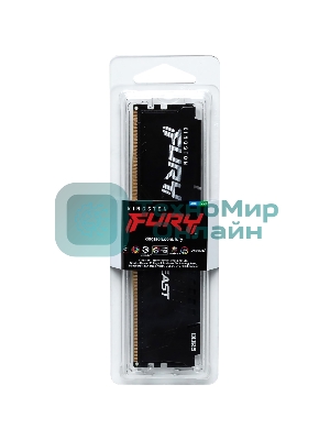 Оперативная память Kingston Fury Beast Expo, DDR5, 8Gb (1x8Gb), 6000MHz, CL30, DIMM, с радиатором, черный
