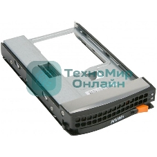 Корзина Supermicro MCP-220-00138-0B Tool-less NVMe Black gen-5 3.5-to-2.5 drive tray, Orange tab