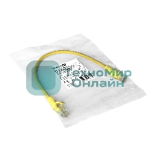 Патч-корд ExeGate EX286374RUS UTP-RJ45-RJ45-5e-0,3M-LSZH-YL, UTP, cat.5e, LSZH, 0.3м, желтый