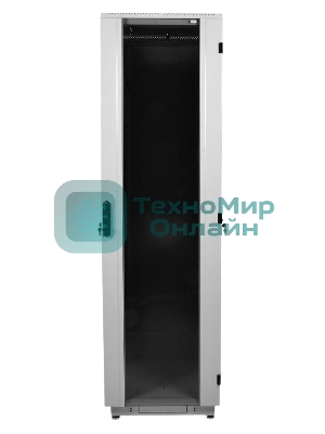 Шкаф телекоммуникационный напольный 33U (600x800) дверь стекло, черный (ШТК-М-33.6.8-1ААА-9005)