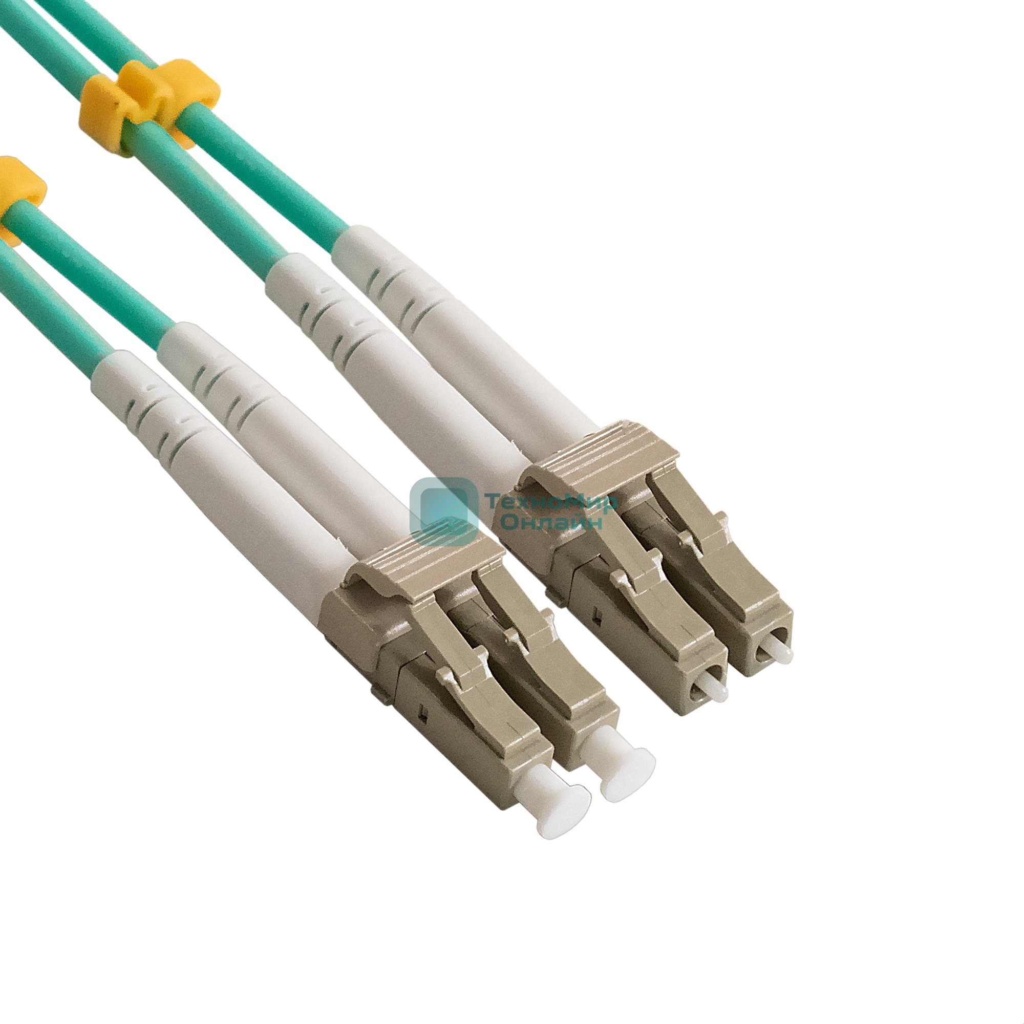 Патч-корд волоконно-оптический ExeGate FC-D-503-LC-LC-1M-LSZH (Шнур ВО MM 50/125 (OM3), LC/UPC-LC/UPC, Duplex, LSZH, 1м)