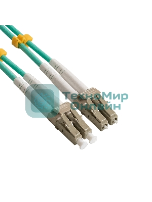 Патч-корд волоконно-оптический ExeGate FC-D-503-LC-LC-1M-LSZH (Шнур ВО MM 50/125 (OM3), LC/UPC-LC/UPC, Duplex, LSZH, 1м)