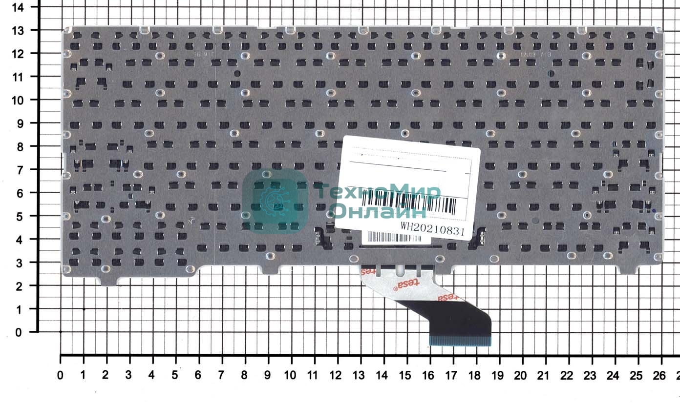 Клавиатура для ноутбука Lenovo Ideapad 110S-11 черная без рамки